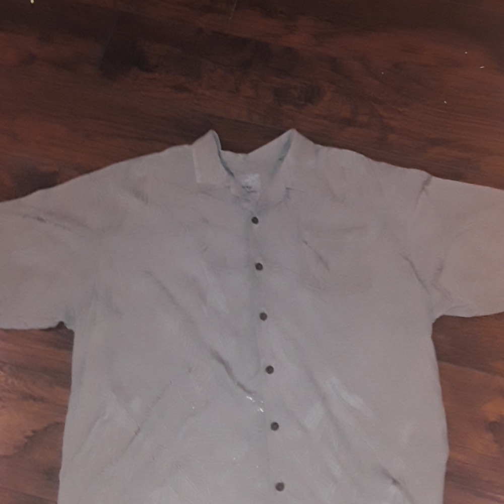 Tommy Bahama Cream Short Slv Button Down